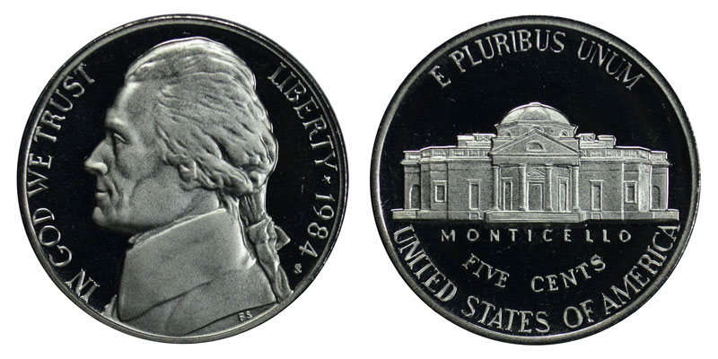 1984-S Proof Jefferson Nickel Full Steps Nice Coins Priced Right Shipped FREE 