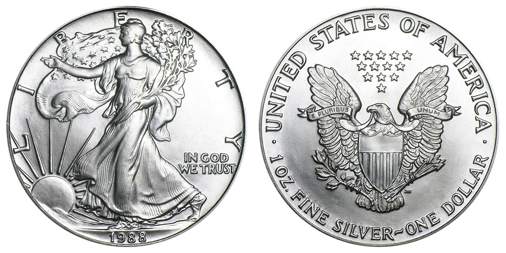 1988 Silver Dollar Value Chart