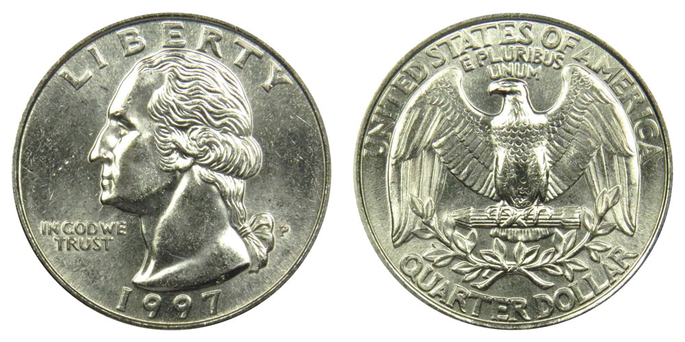 1997 P Washington Quarter Coin Value Prices, Photos & Info