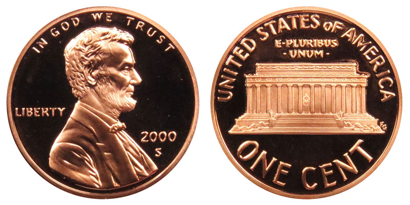 2000-S PROOF LINCOLN CENT
