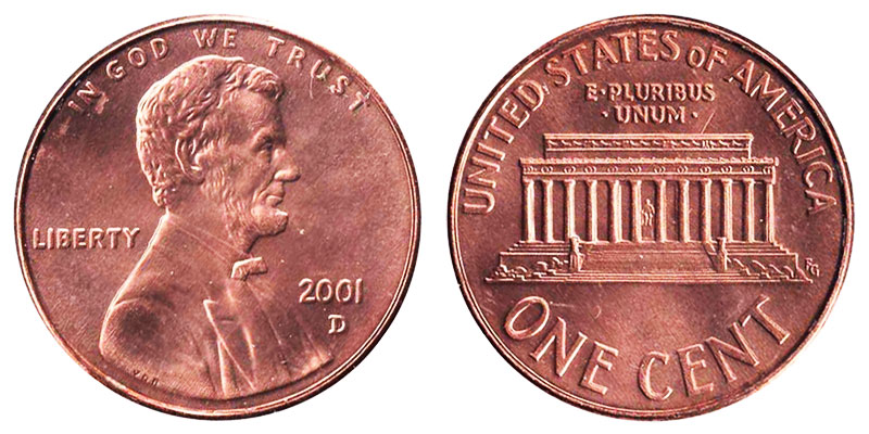 2003 D USA 1 Cent Copper Red