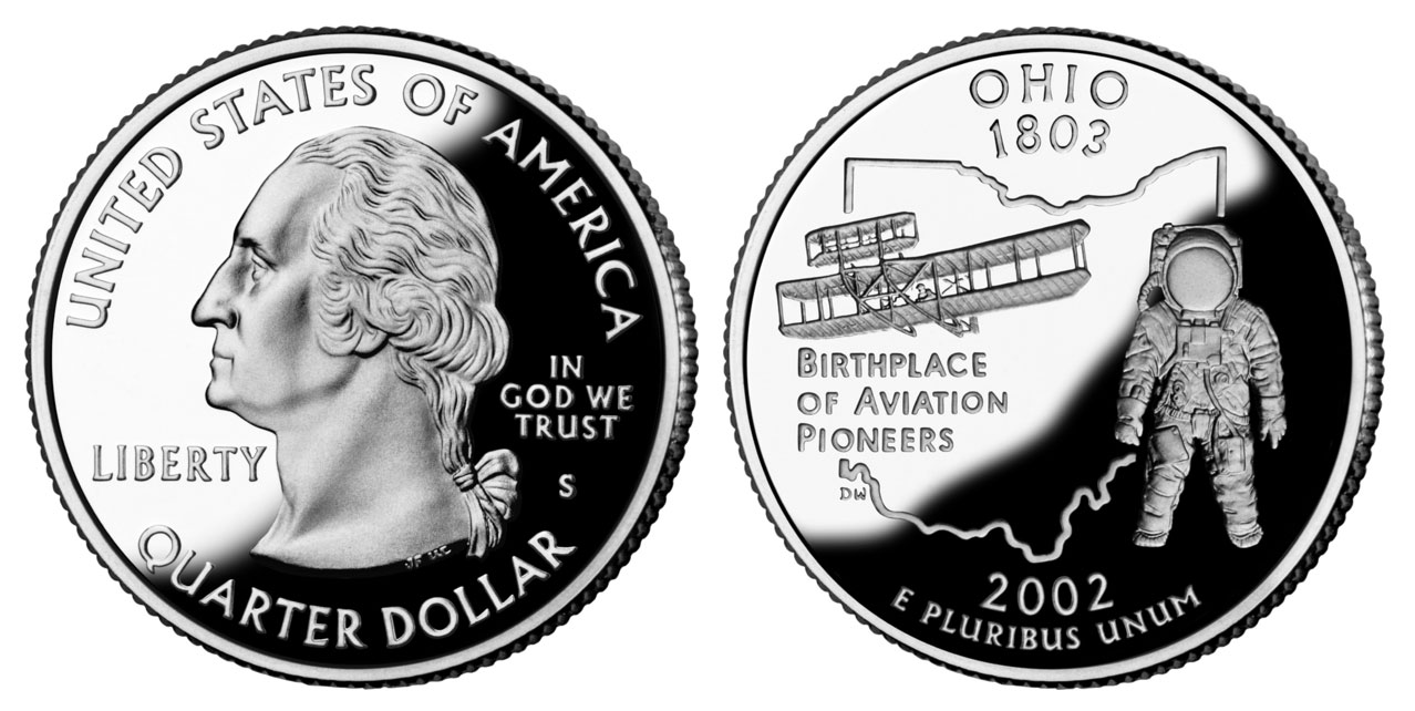 OH 2002-D OHIO STATE QUARTER UNCIRCULATED FROM US MINT ROLLS 