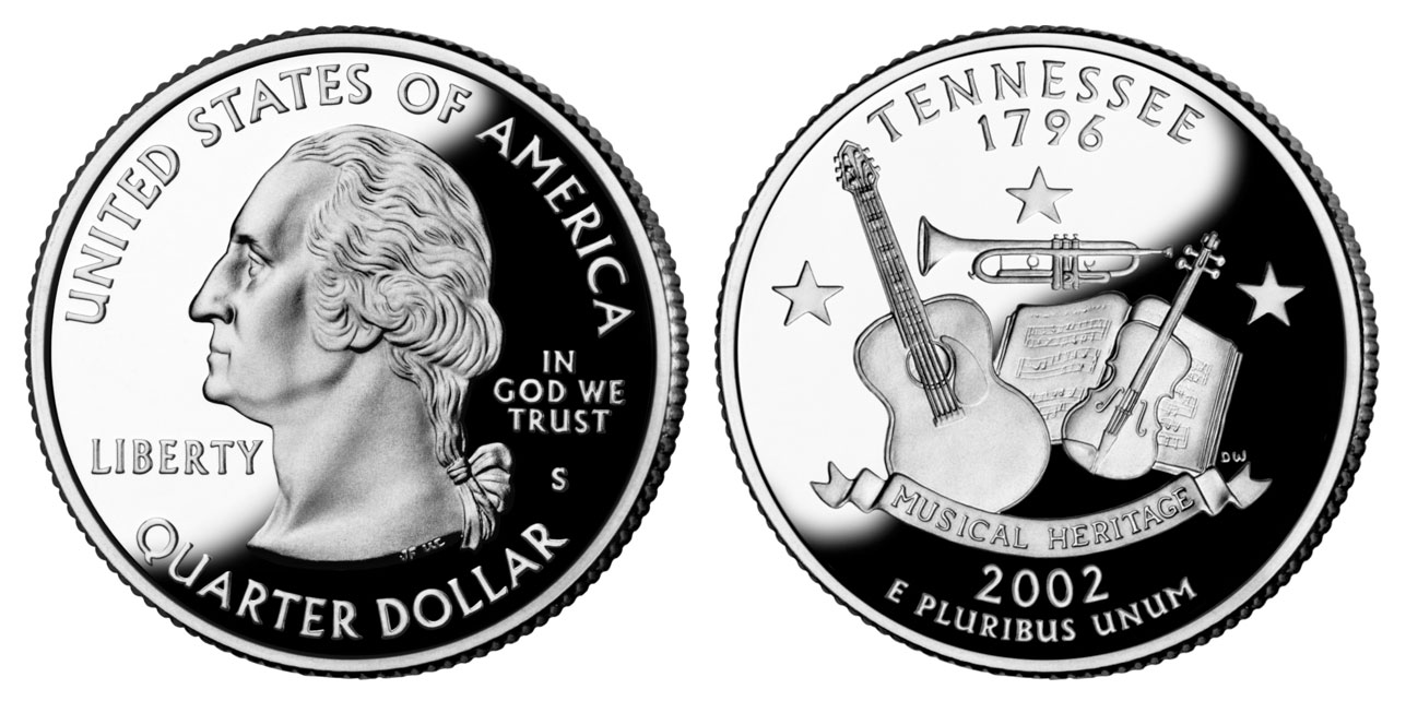 Uncirculated from OBW Roll Ships Free 2002 D Tennessee Statehood Quarter One 
