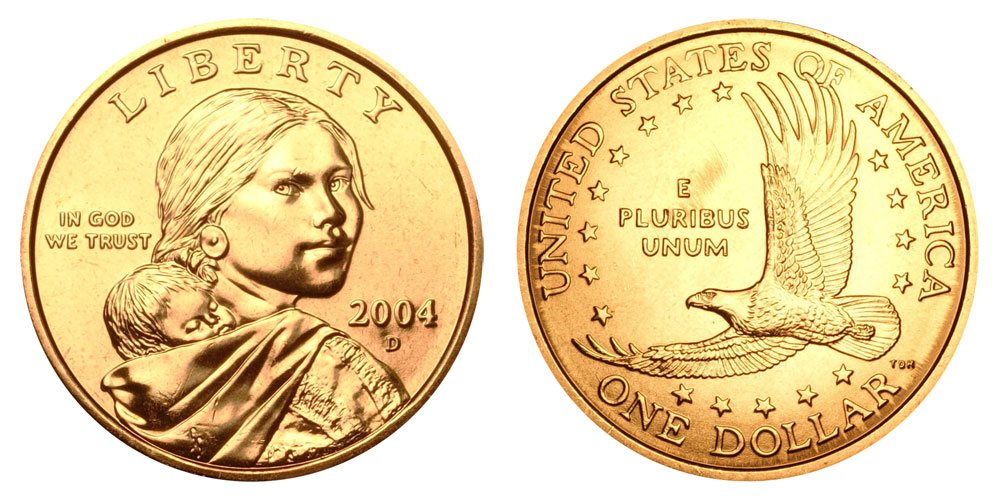 ROLL of 20 2004 S PROOF SACAGAWEA DOLLARS Twenty Native American Coins Roll