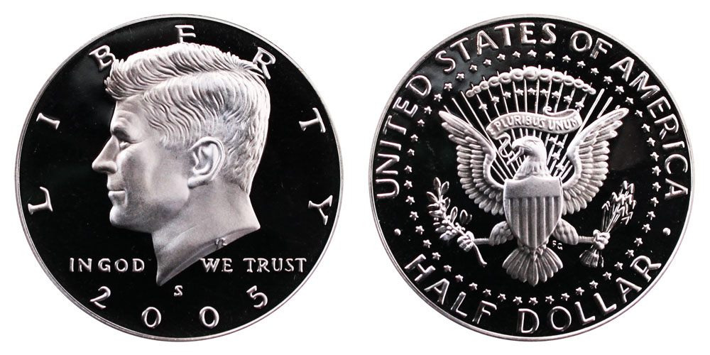 20 Coin Roll 2005 P BU Half Dollar Roll Kennedy Uncirculated Clad Half $ 