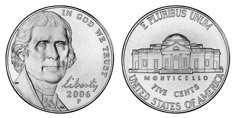 GEM Uncirculated 2006-P Jefferson Nickel