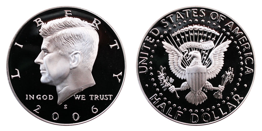Details about   United States 2006-S Proof John F Kennedy Half Dollar~Free Shipping 