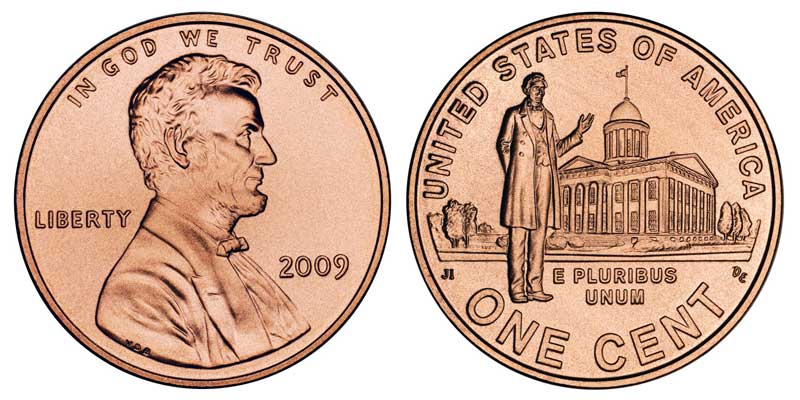 2009 P Lincoln Presidency Penny ~ Bicentennial Uncirculated Cent from Mint Roll