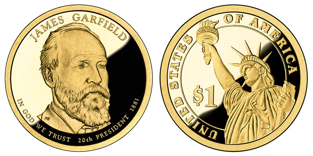 Details about   2011-S James Garfield DCAM Proof Presidential Dollar Bargain Priced FREE S&H 