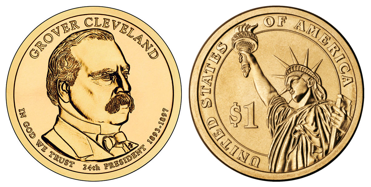 2012 P D 2 Coin Grover Cleveland 2nd Term Presidential Uncirculated 