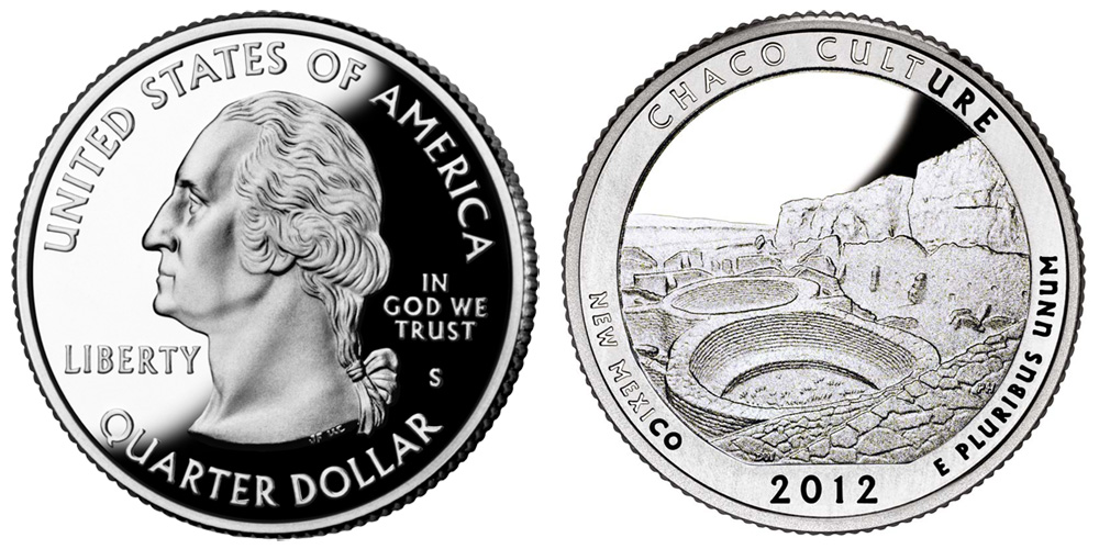 2012 Chaco Culture National Park Alaska Quarter Philadelphia Denver 2 Coin Set 
