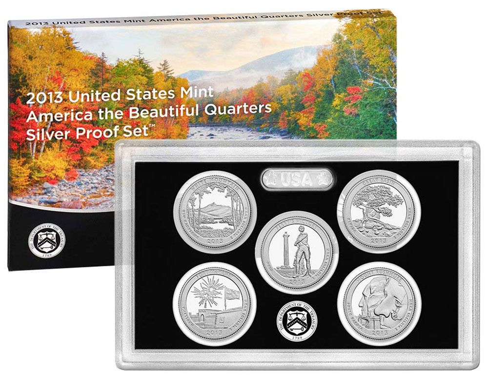 2013 S Silver Proof NEW HAMPSHIRE National Parks Quarter FROM PROOF SETS