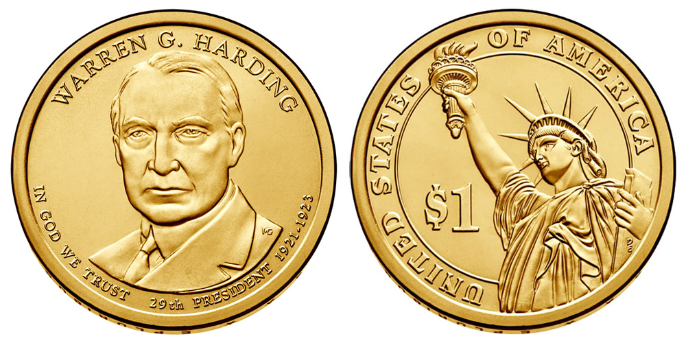 Download 2014 P Presidential Dollar Warren G. Harding Golden Dollar ...