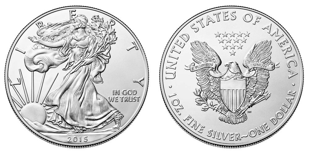 2015 1 oz Silver American Eagle BU  U23331