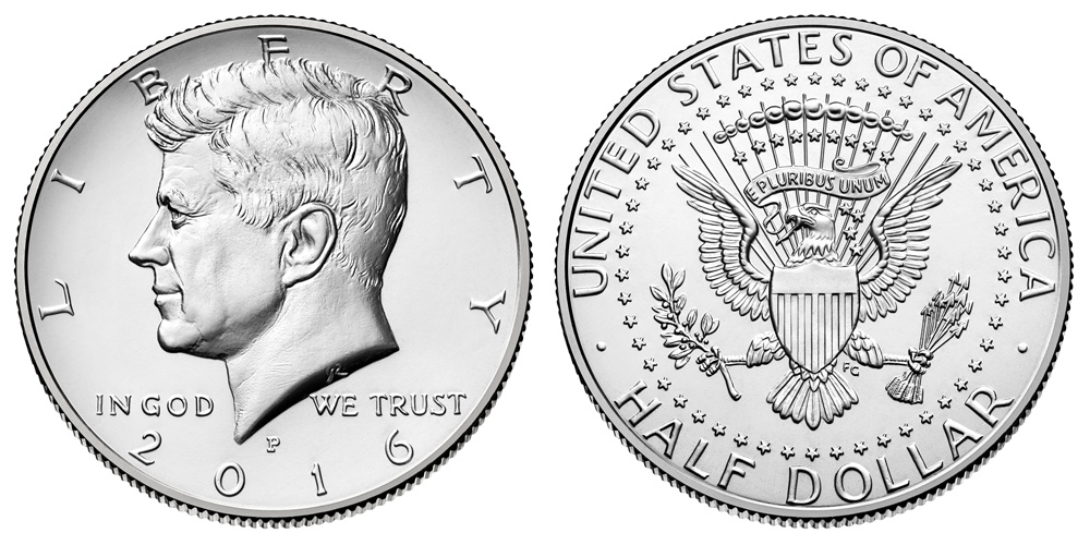 2016 Kennedy Half Dollar 200 Coin Bag 100P 100D Uncirculated Philadelphia Denver 
