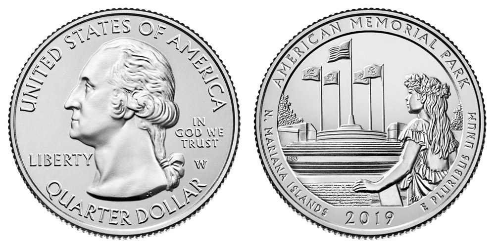5 coin Set West Point Mint Uncirculated 2019 W BU National Parks Quarters 
