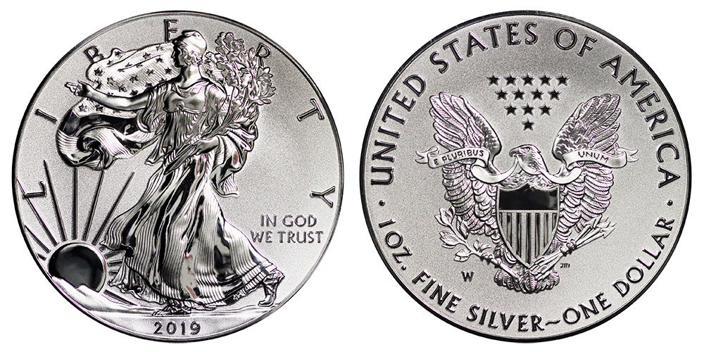 2019 W American Silver Eagle Bullion Coin Enhanced Reverse Proof Type 1