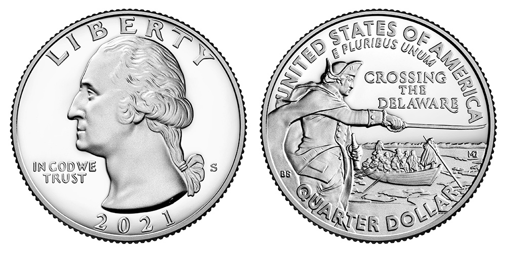 George Washington Crossing the Delaware Quarter