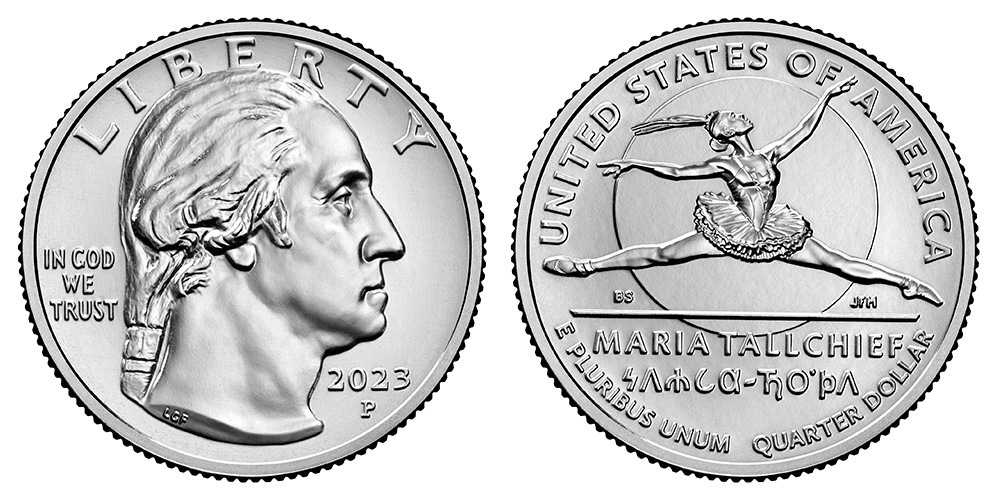 2023 P Maria Tallchief Quarter American Women Quarters Program Coin