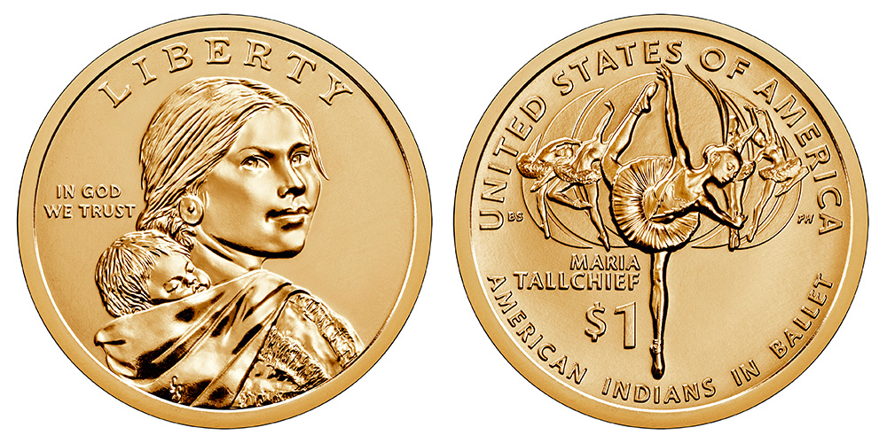 2023 P Native American Dollar Maria Tallchief and American Indians in  Ballet Native American Dollars Coin Value Prices, Photos & Info