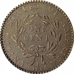 <b>1794 Liberty Cap Large Cent: Starred Reverse