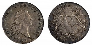 <b>1795 Flowing Hair Half Dollar: Normal Date