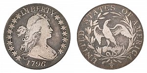 <b>1796 Draped Bust Half Dollar: 16 Stars
