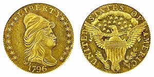 <b>1796 Turban Head Gold $2.50 Quarter Eagle: With Stars On Obverse