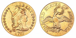<b>1797 Turban Head Gold $5 Half Eagle: 15 Stars