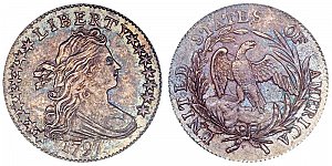 <b>1797 Draped Bust Dime: 16 Stars