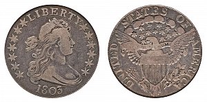 <b>1803 Draped Bust Half Dollar: Small 3