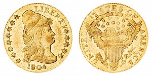 <b>1804 Turban Head Gold $2.50 Quarter Eagle: 13 Star Reverse