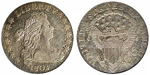 <b>1804 Draped Bust Dime: 13 Stars