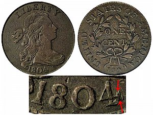 <b>1804 Draped Bust Large Cent