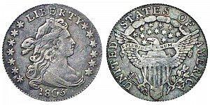 <b>1805 Draped Bust Dime: 5 Berries