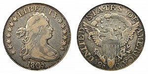 <b>1805 Draped Bust Quarter