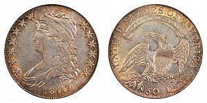 <b>1807 Capped Bust Half Dollar: Large Stars