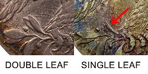 <b>1814 Capped Bust Half Dollar: Single Leaf Below Wing
