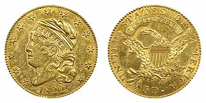 <b>1822 Capped Bust Gold $5 Half Eagle