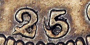 <b>1828 Capped Bust Quarter: 25 Cent Over 50 Cent