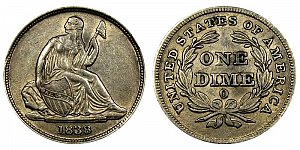 <b>1838-O Seated Liberty Dime