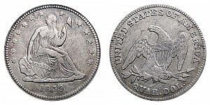 <b>1839 Seated Liberty Quarter