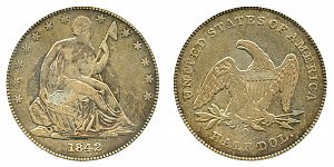 <b>1842-O Seated Liberty Half Dollar: Small Date - Small Letters