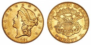 <b>1851-O Coronet Head Gold $20 Double Eagle