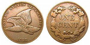 <b>1858 Flying Eagle Cent Penny: Small Letters