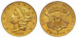 <b>1859-O Coronet Head Gold $20 Double Eagle
