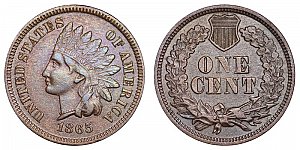<b>1865 Indian Head Cent Penny