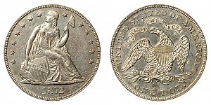 <b>1872-CC Seated Liberty Silver Dollar