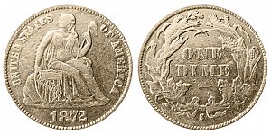 <b>1872-S Seated Liberty Dime