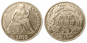 <b>1872-S Seated Liberty Dime